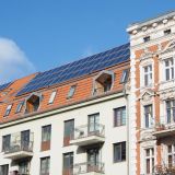 Solaranlage auf einem Haus in Berlin