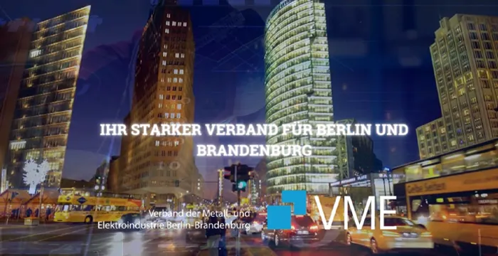 VME, Jahresbericht, 2026, Titel, Hochhäuser, Potsdamer Platz, Nacht