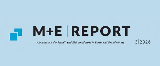 M+E-Report, Ausgabe 03/2026, Header