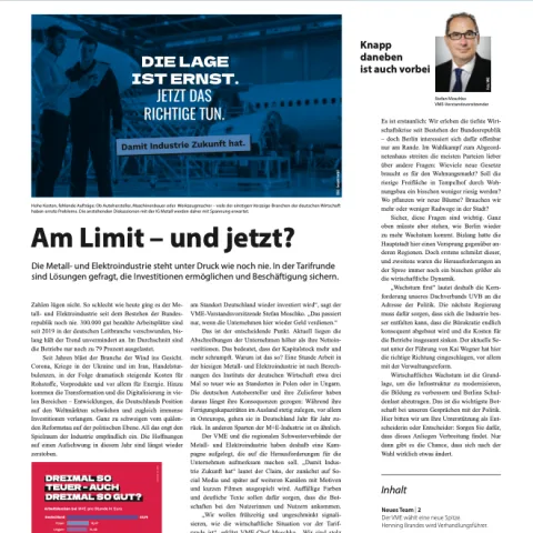 Titel, M+E-Report, Ausgabe 02/2026