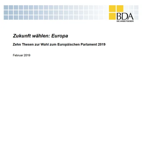 Zehn Thesen zur Wahl des Europäischen Parlaments 2019