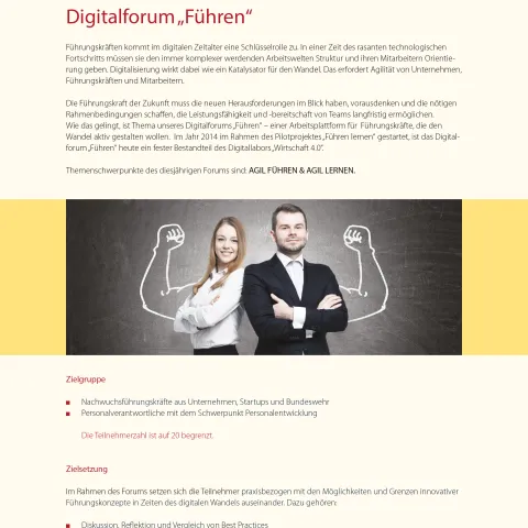 Digitalforum "Führen" 2018 - Folder