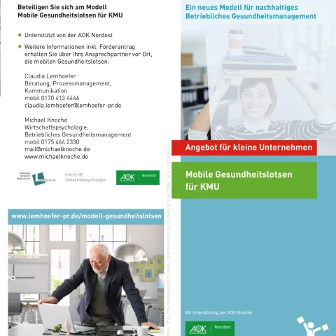 Projektflyer "Mobiler Gesundheitslotse KMU"